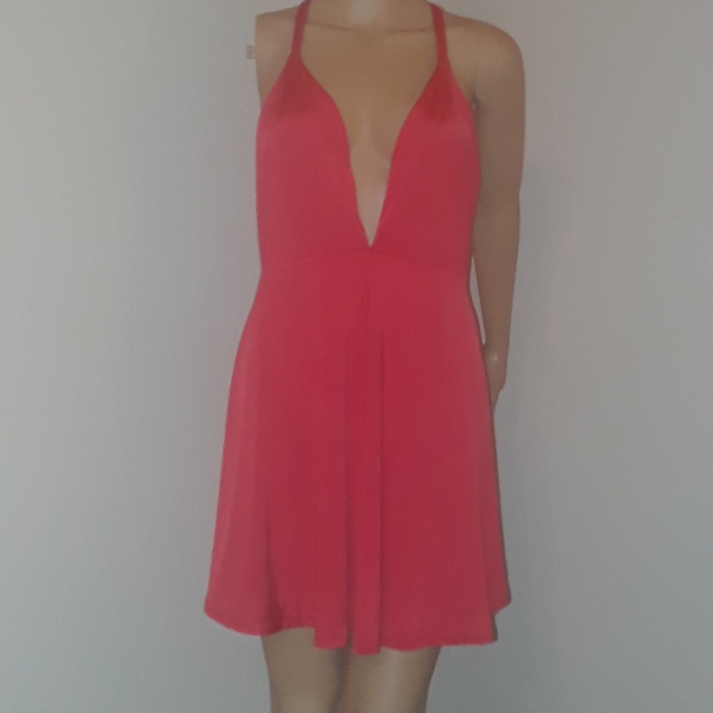 NBD the XNAVEN twins Backless Plunge Dress